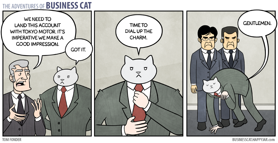 Business Cat Comic