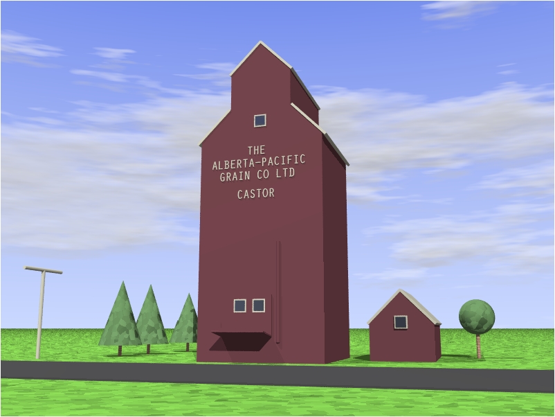 3D Grain elevator in Castor
