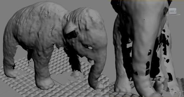 holes in underbelly and legs