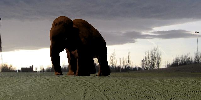 low view of mammoth