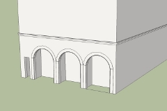 Outlining the doors