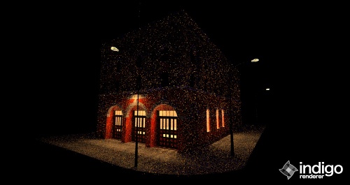 Incomplete night time render