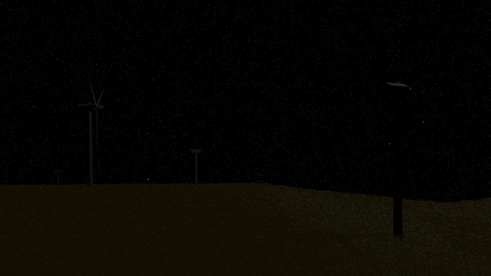 Windmill night