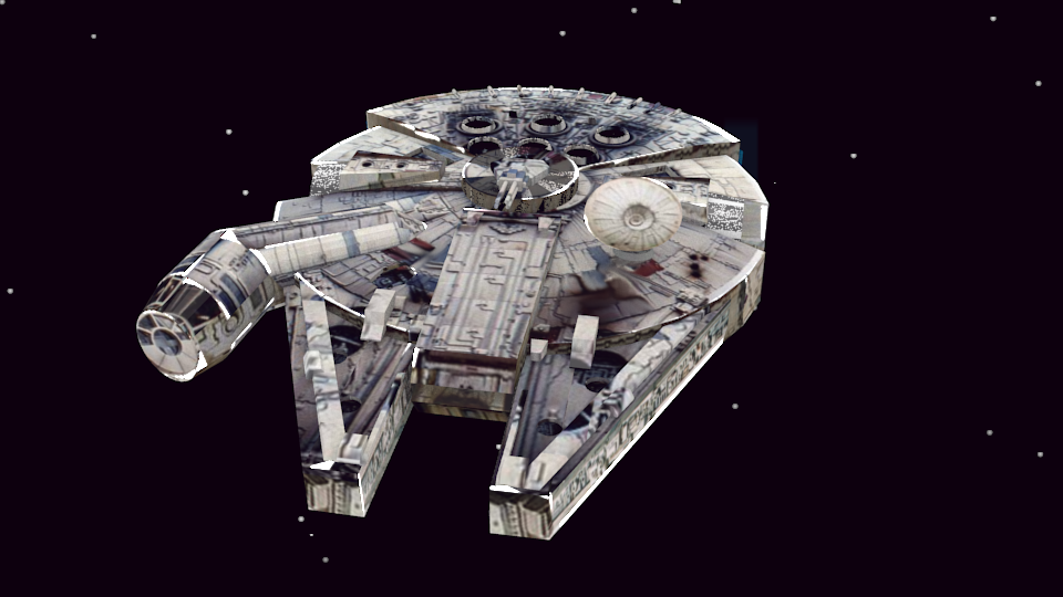 Millennium Falcon from front