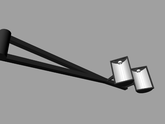 Billboard Light Fixtures Render
