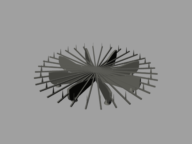 Horizontal Struts Render
